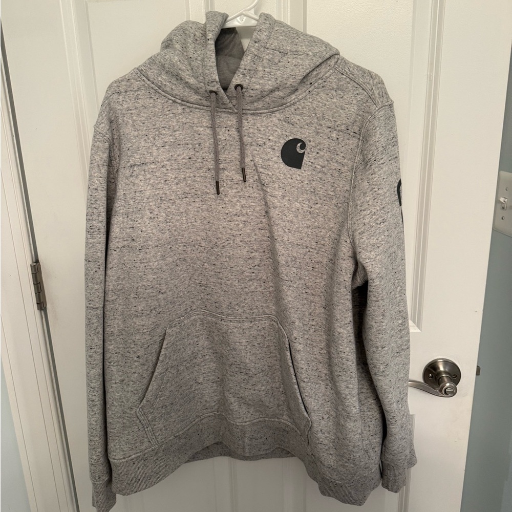 Carhartt Heather gray relaxed fit hoodie NWOT women’s XXL